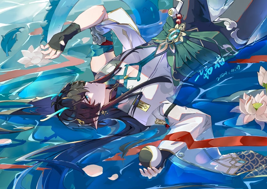 dan heng (honkai and 1 more) drawn by dyqml