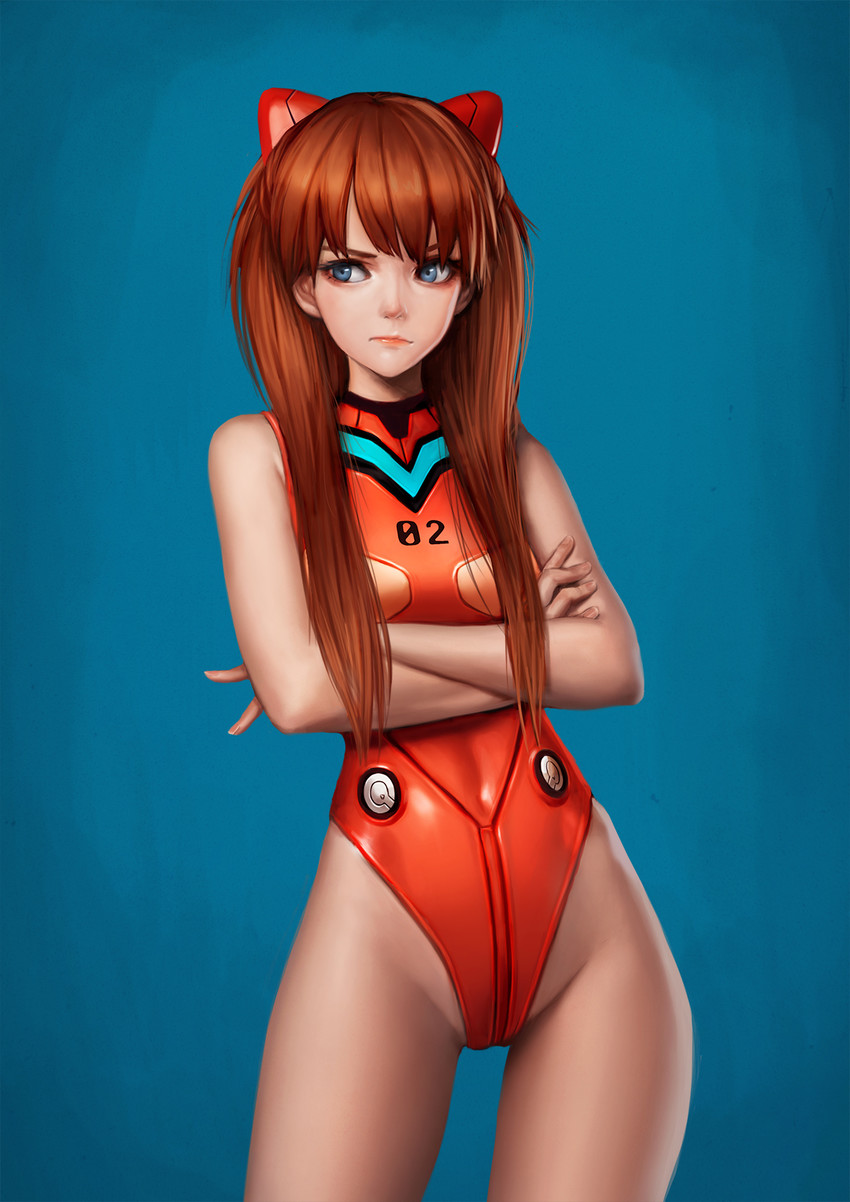 souryuu asuka langley (neon genesis evangelion) drawn by jungon_kim