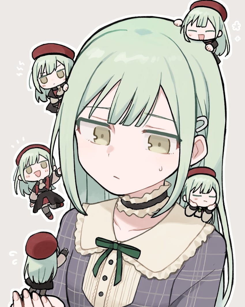 wakaba mutsumi and mortis (bang dream! and 1 more) drawn by sasa_kichi