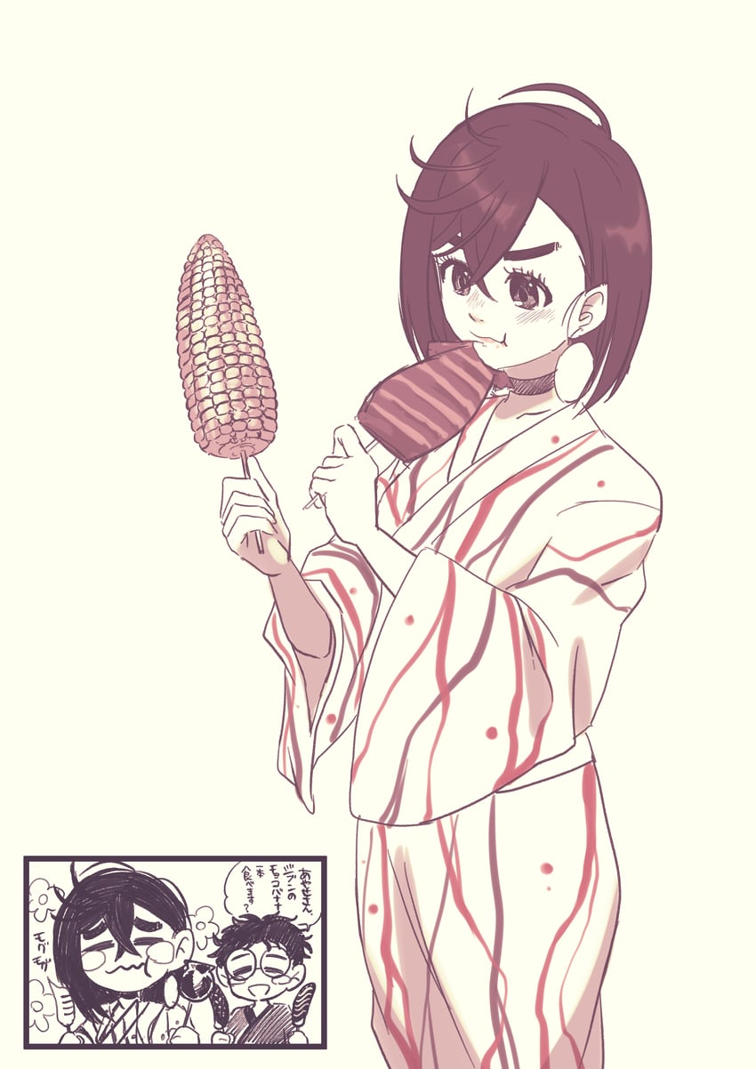 ayase momo and takakura ken (dandadan) drawn by yuuri_(fukuroudou)