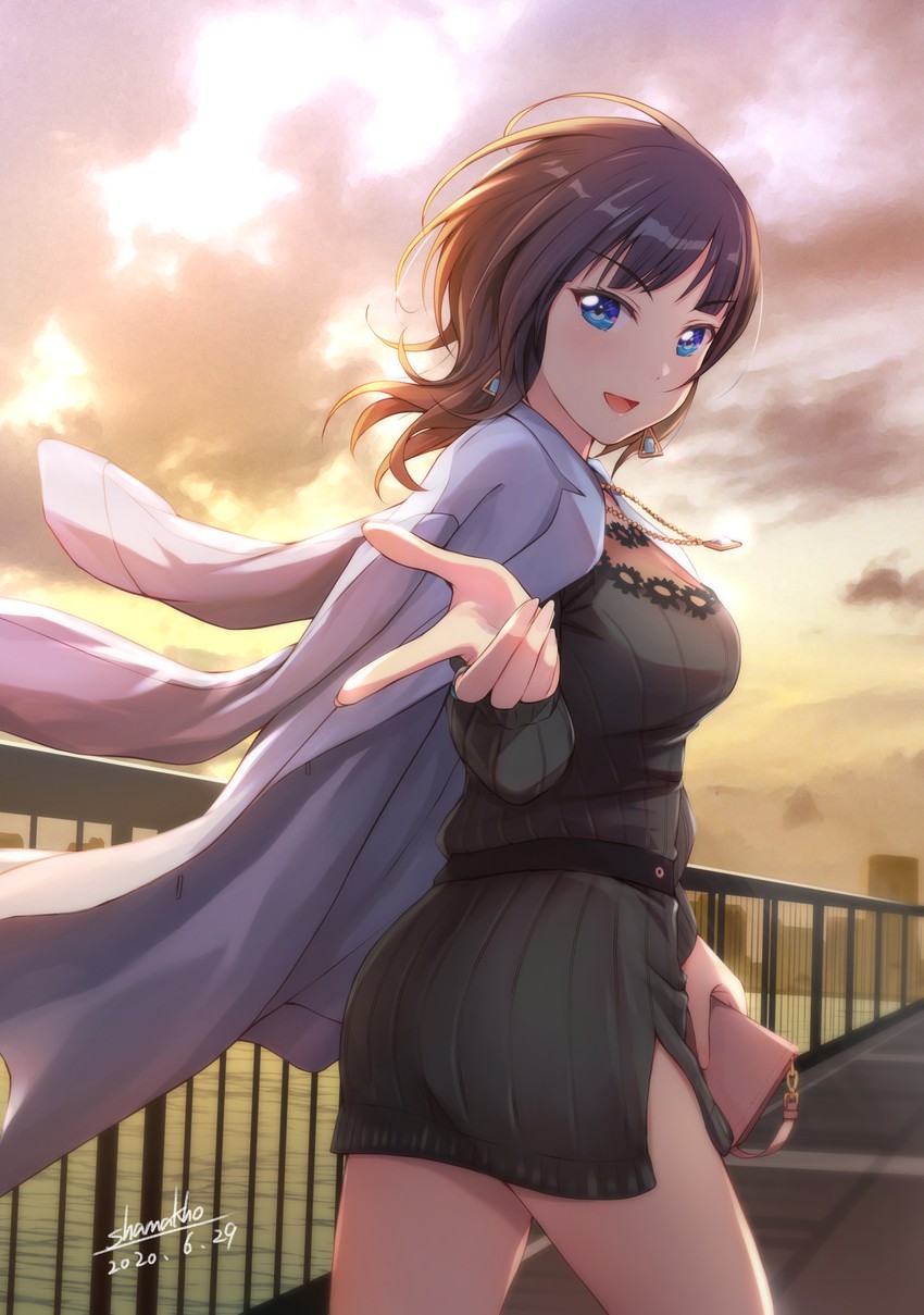 asaka karin (love live! and 2 more) drawn by shamakho