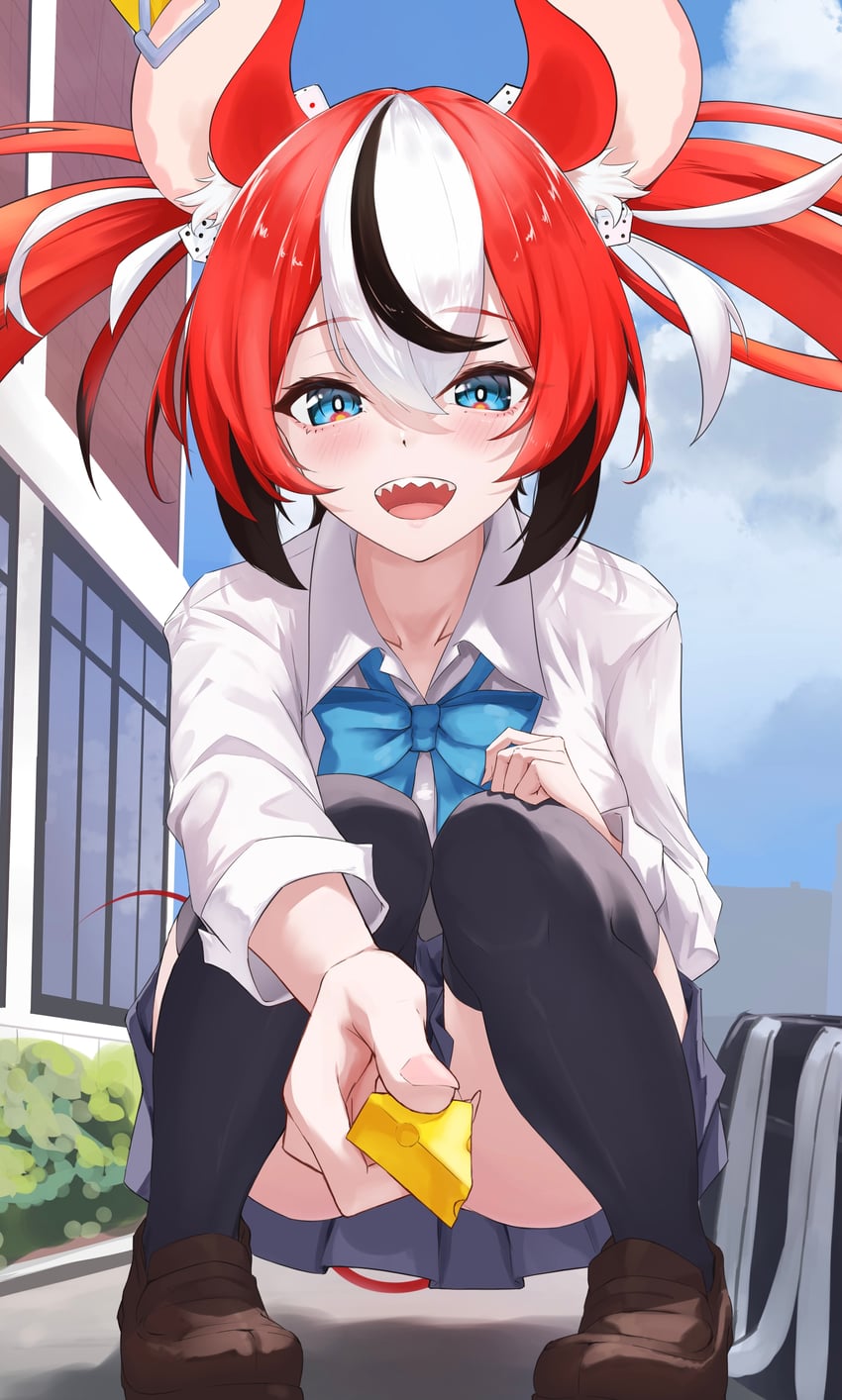 hakos baelz (hololive and 1 more) drawn by ilie_ilie