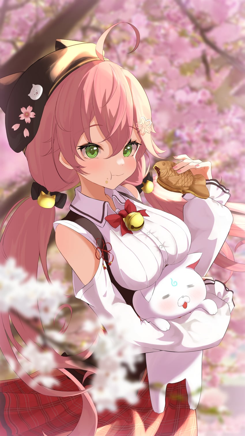 sakura miko and 35p (hololive) drawn by ritsu_(ritu_2416)