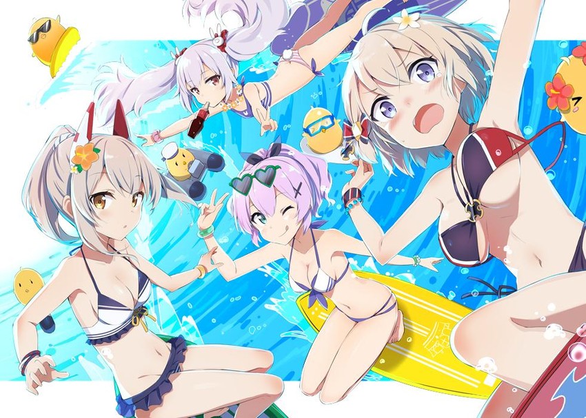 manjuu, ayanami, laffey, javelin, and z23 (azur lane) drawn by gotyou