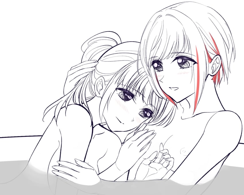 otomune kozue and yugiri tsuzuri (love live! and 1 more) drawn by aegis_zan
