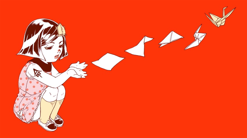 higashikata tsurugi and paper moon king (jojo no kimyou na bouken and 1 more) drawn by iu