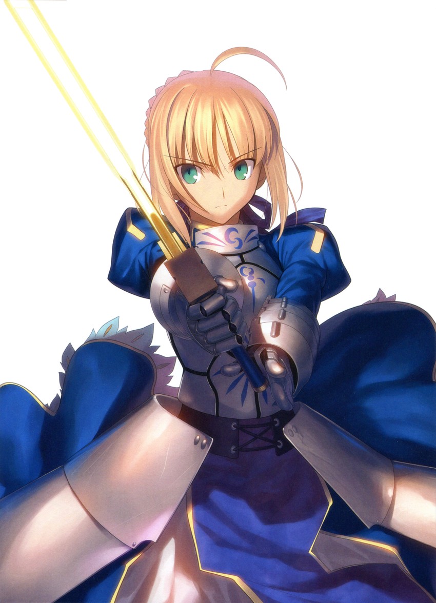artoria pendragon and saber (fate and 1 more) drawn by takeuchi_takashi