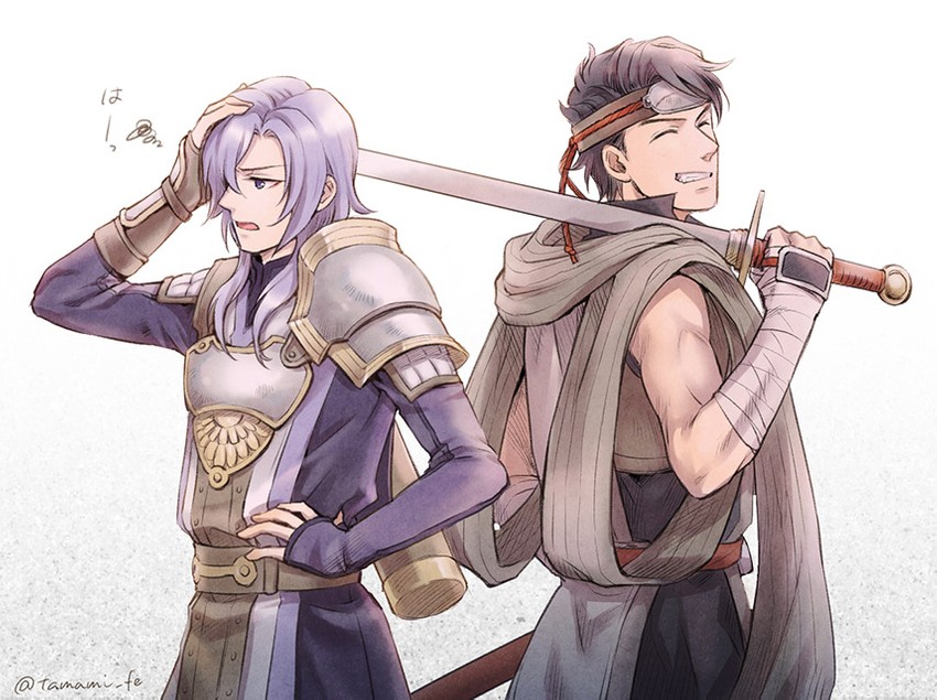 leon and kamui (fire emblem and 1 more) drawn by tamami_if