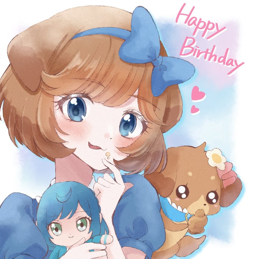 fuwa kokone and pam-pam (precure and 1 more) drawn by shigen_pr