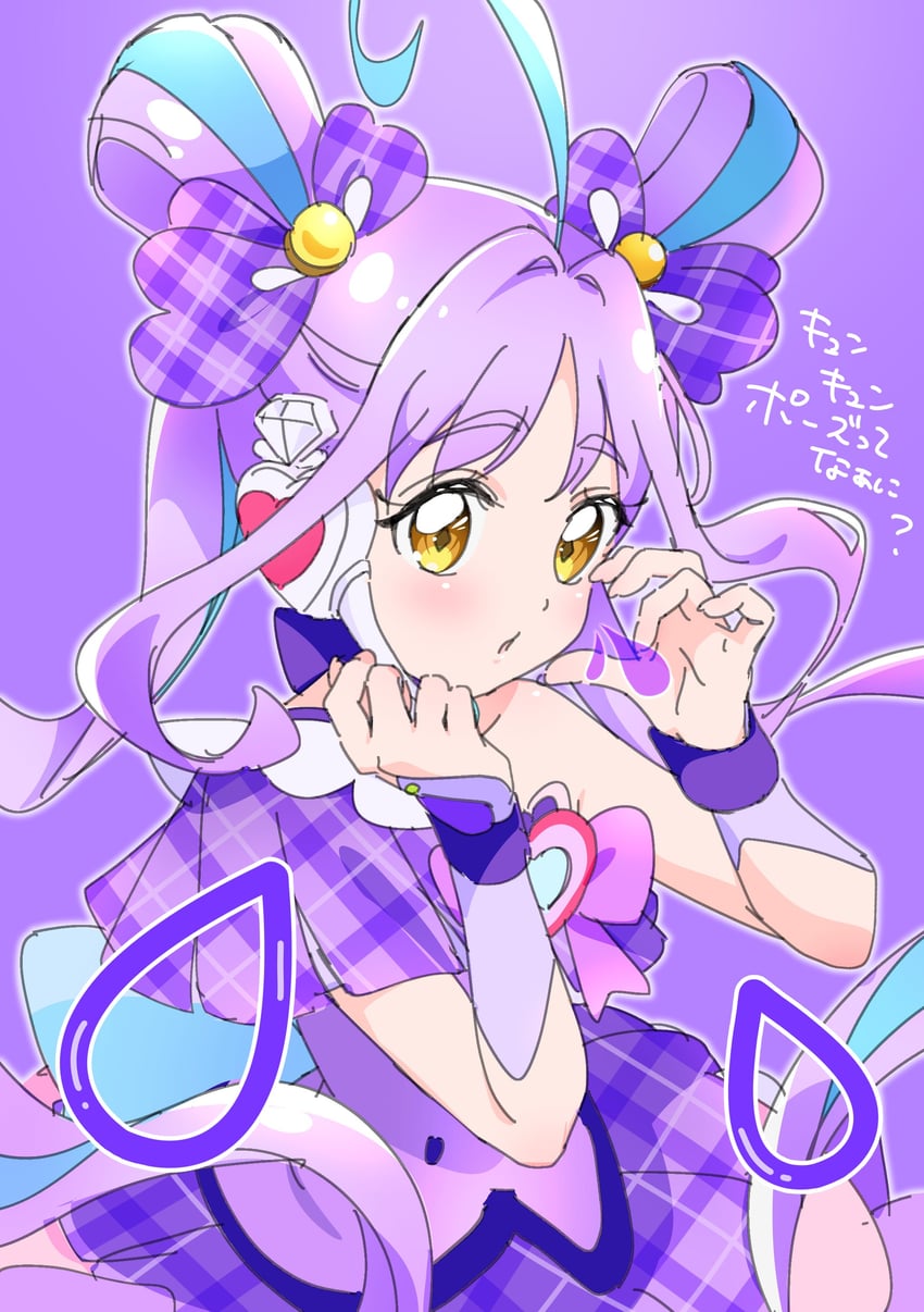 shigure kokoro and cure kyunkyun (precure and 1 more) drawn by cure_mumu