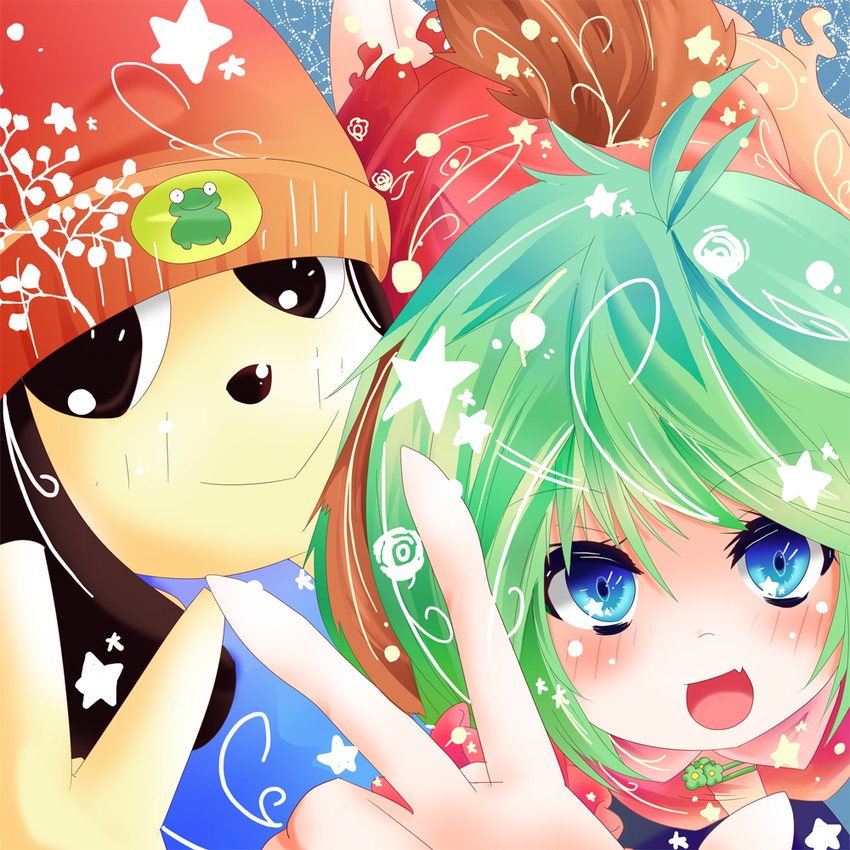 kasodani kyouko and parappa (touhou and 1 more) drawn by shiro_(kiron)