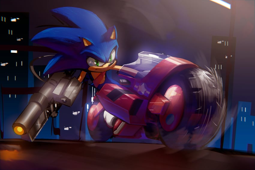 sonic the hedgehog (sonic and 1 more) drawn by lazerpotaters