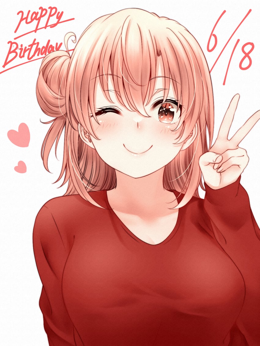 yuigahama yui (yahari ore no seishun lovecome wa machigatteiru.) drawn by red_hayao