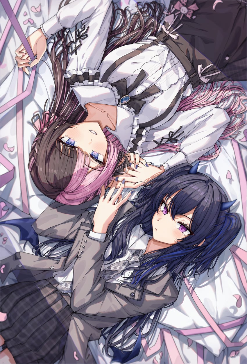 tachibana hinano and ichinose uruha (vspo!) drawn by mimma_ring_(nobuyueli)