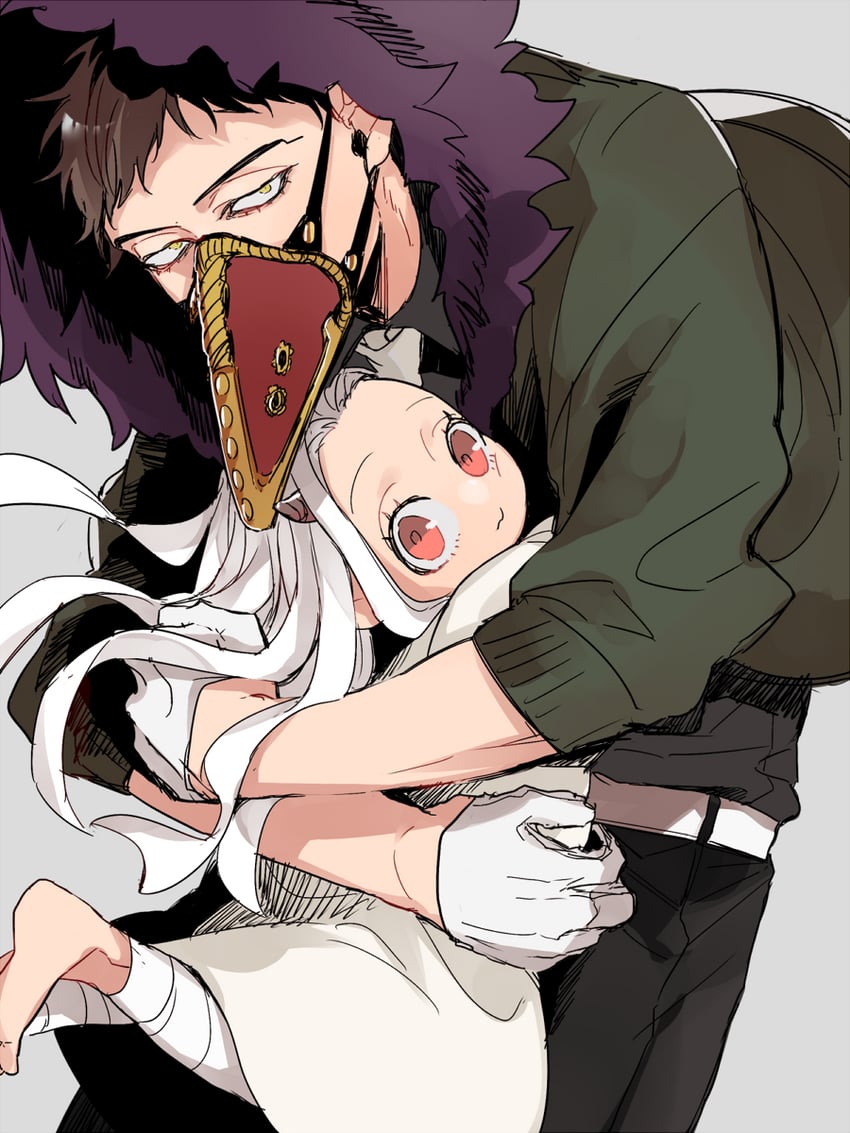 eri and overhaul (boku no hero academia) drawn by hisknn