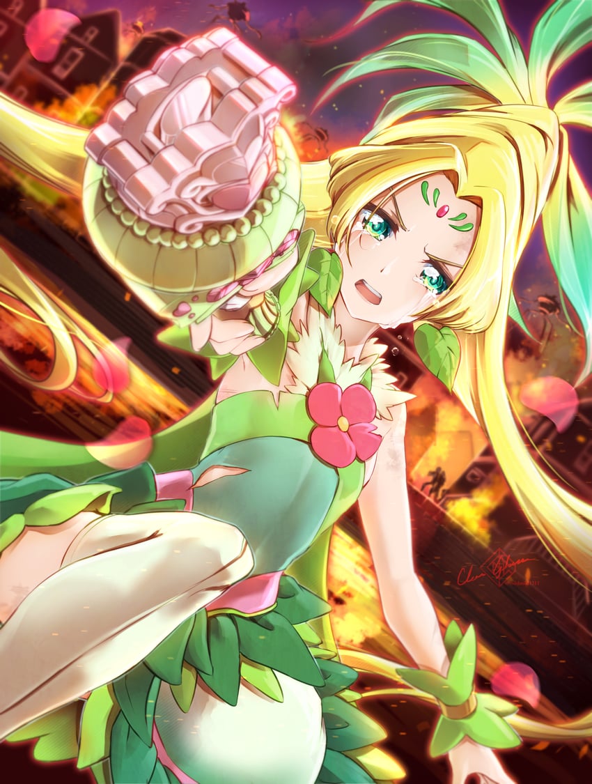 agnete and cure oasis (precure and 1 more) drawn by clear_glass_(mildmild1311)