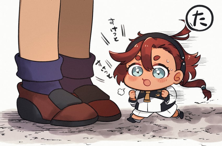 suletta mercury and guel jeturk (gundam and 1 more) drawn by nijiomu