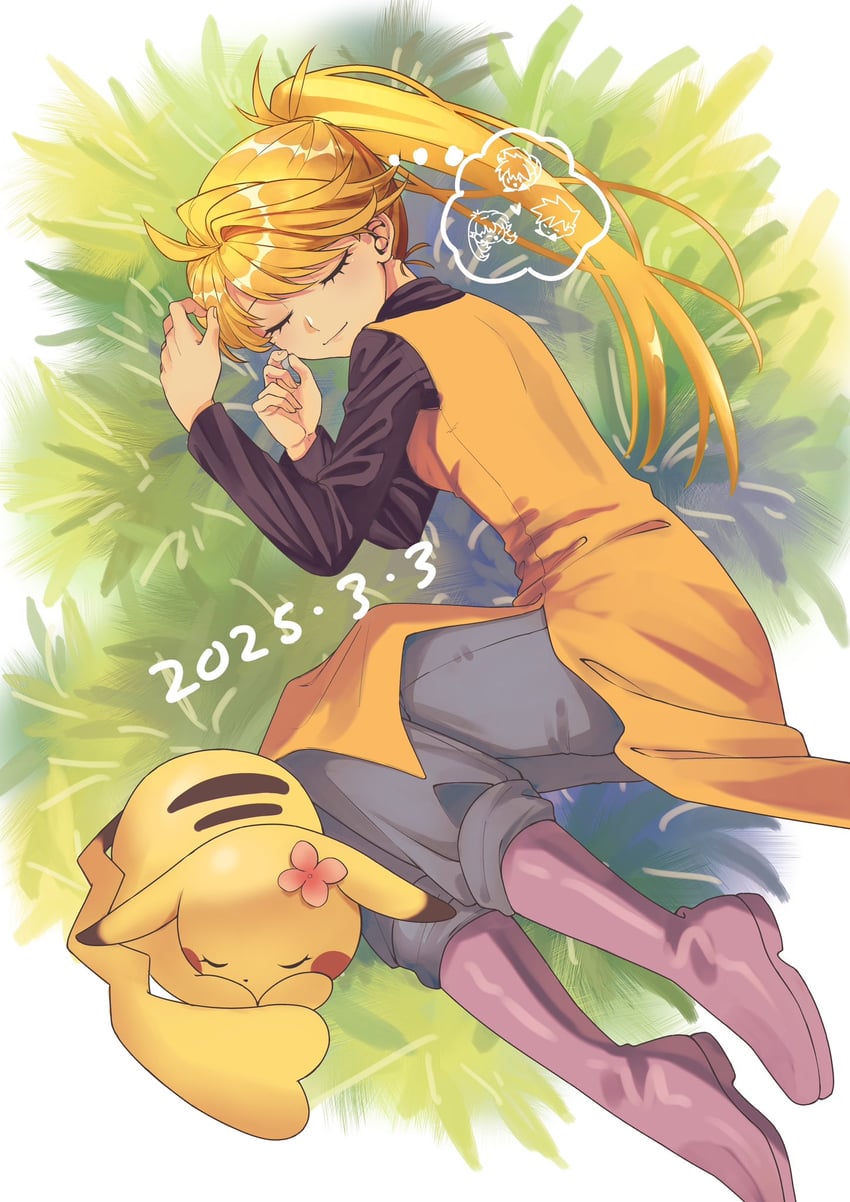 pikachu, yellow, and chuchu (pokemon and 1 more) drawn by ayan_ip