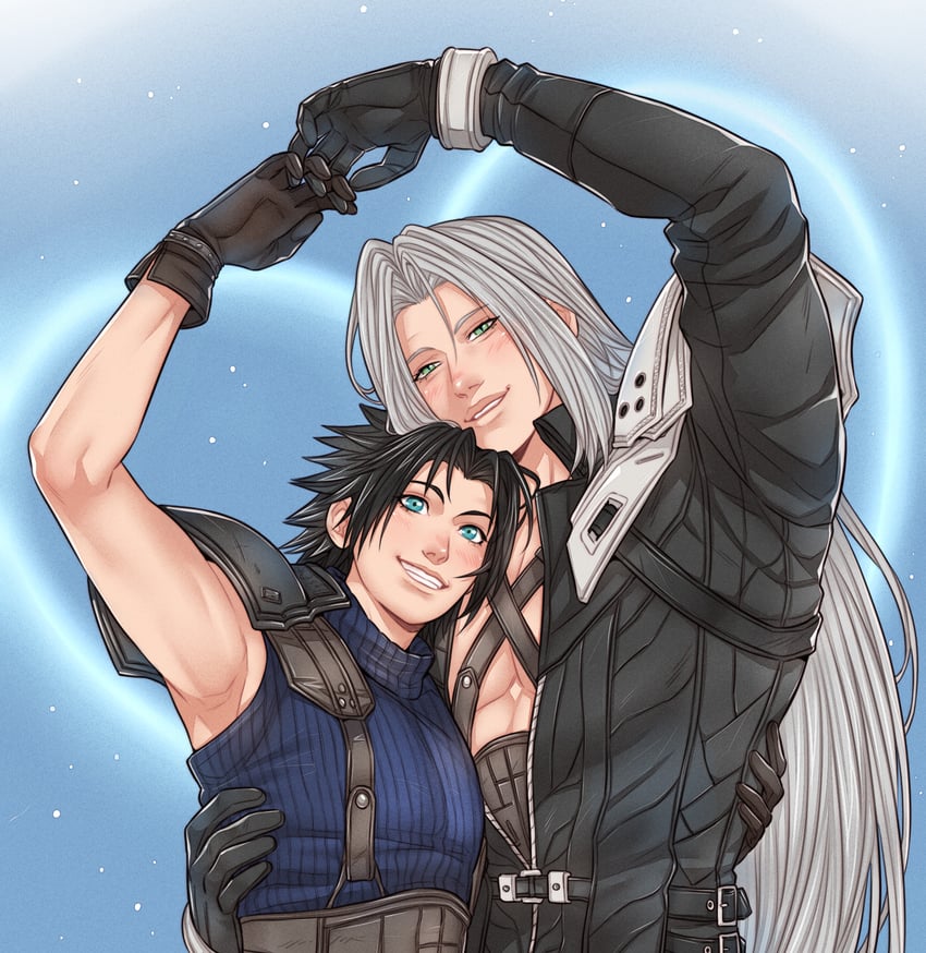 sephiroth and zack fair (final fantasy and 2 more) drawn by crylin6