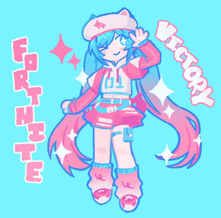 hatsune miku and neko hatsune miku (vocaloid and 1 more) drawn by mdkm444