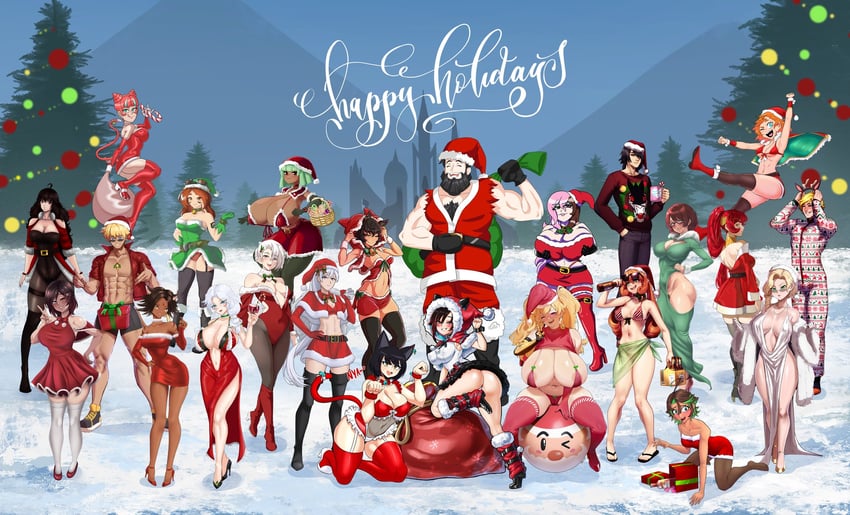 ruby rose, weiss schnee, yang xiao long, blake belladonna, neopolitan, and 16 more (rwby and 1 more) drawn by aestheticc-meme, azraqshinji, burplenurpless, khartemis, kinathefox, lainart, leux21eraser, lulu-chan92, massam.16, odakubara, phloxberry, sytokun, tabletknight, and zuu_(zuuzu)