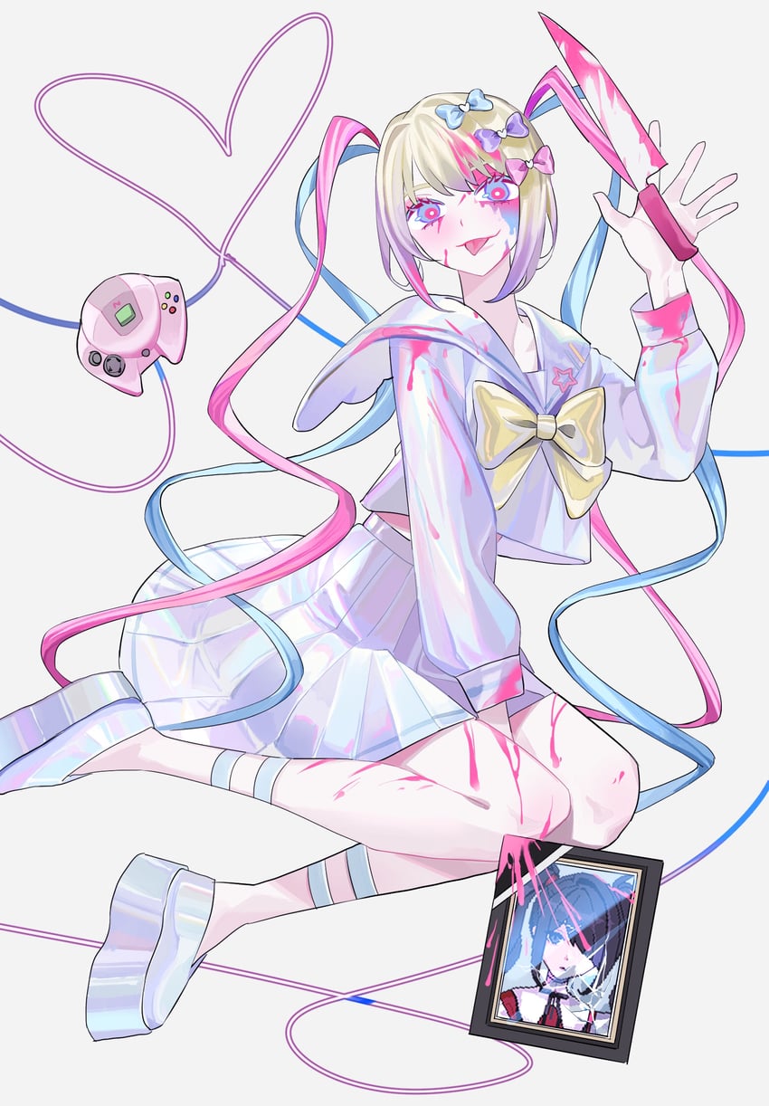 chouzetsusaikawa tenshi-chan and ame-chan (needy girl overdose) drawn by bizarre_cuco