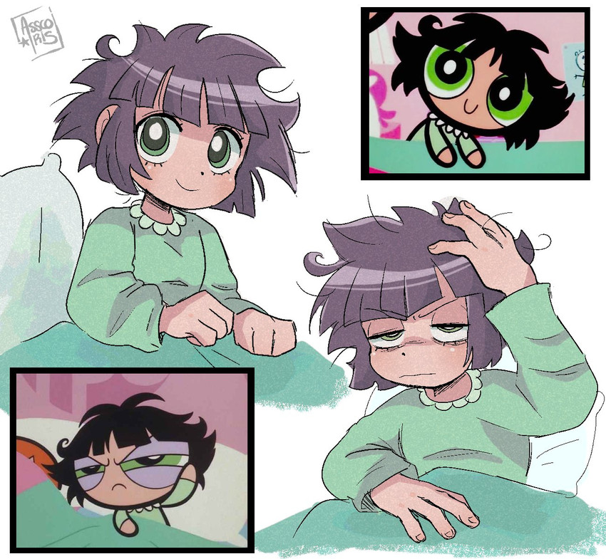 buttercup and matsubara kaoru (powerpuff girls and 1 more) drawn by asscoiris
