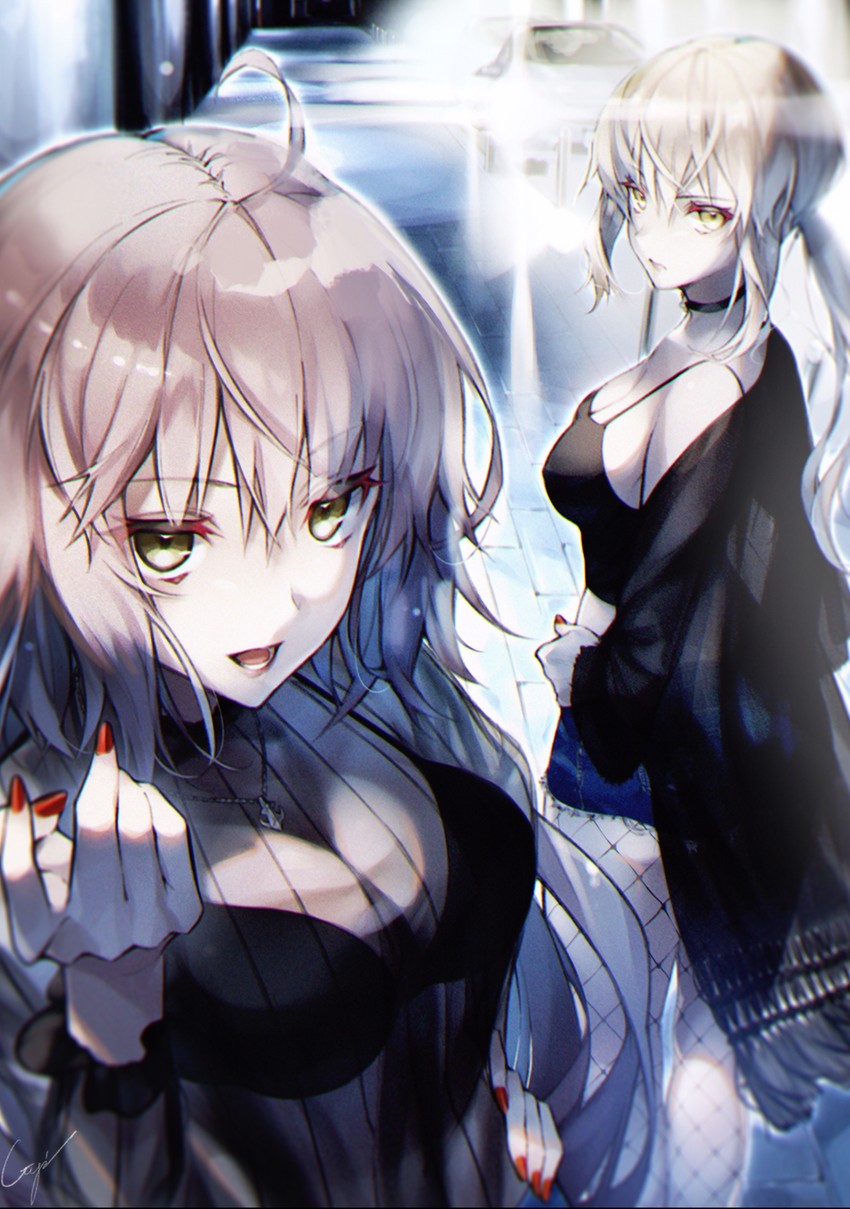 artoria pendragon, jeanne d'arc alter, and saber alter (fate and 1 more) drawn by utayoi_(umakatare)