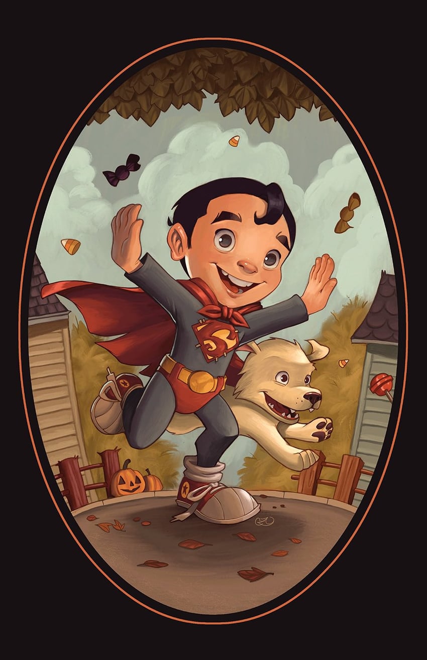 superman and krypto the superdog (dc comics and 1 more) drawn by chrissie_zullo