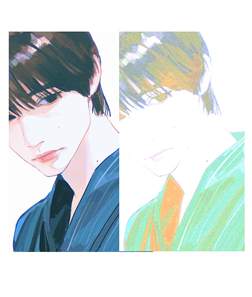 sugihara kohei and nakazawa motoki (real life and 1 more) drawn by linbeiyx