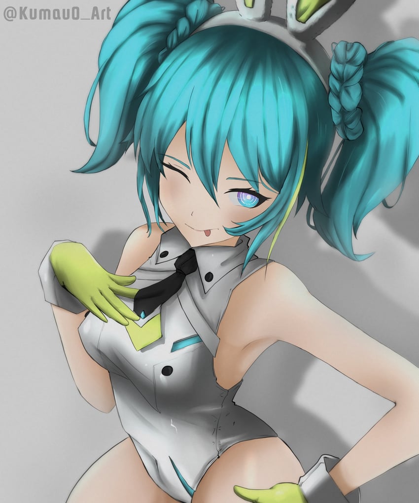 hatsune miku and bicute bunnies miku (vocaloid) drawn by joestarmauo