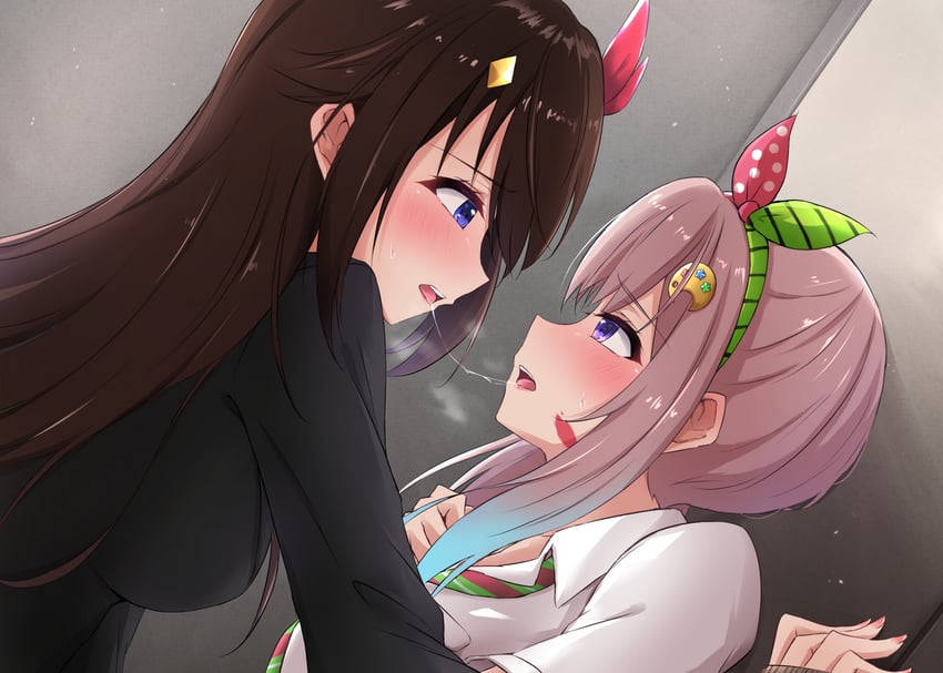 tokino sora and airani iofifteen (hololive and 1 more) drawn by moezi