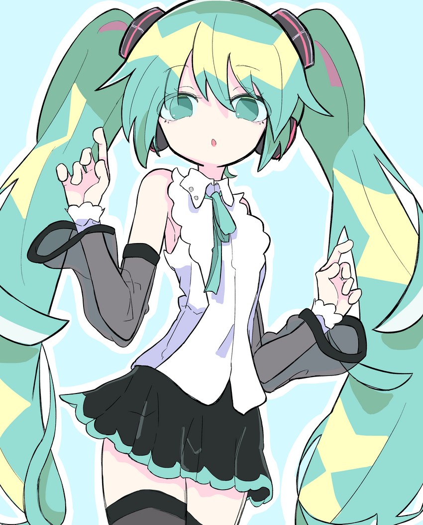 hatsune miku (vocaloid and 1 more) drawn by n40a1