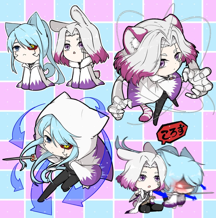 abyss razor and abel walker (mashle) drawn by unjustsirius