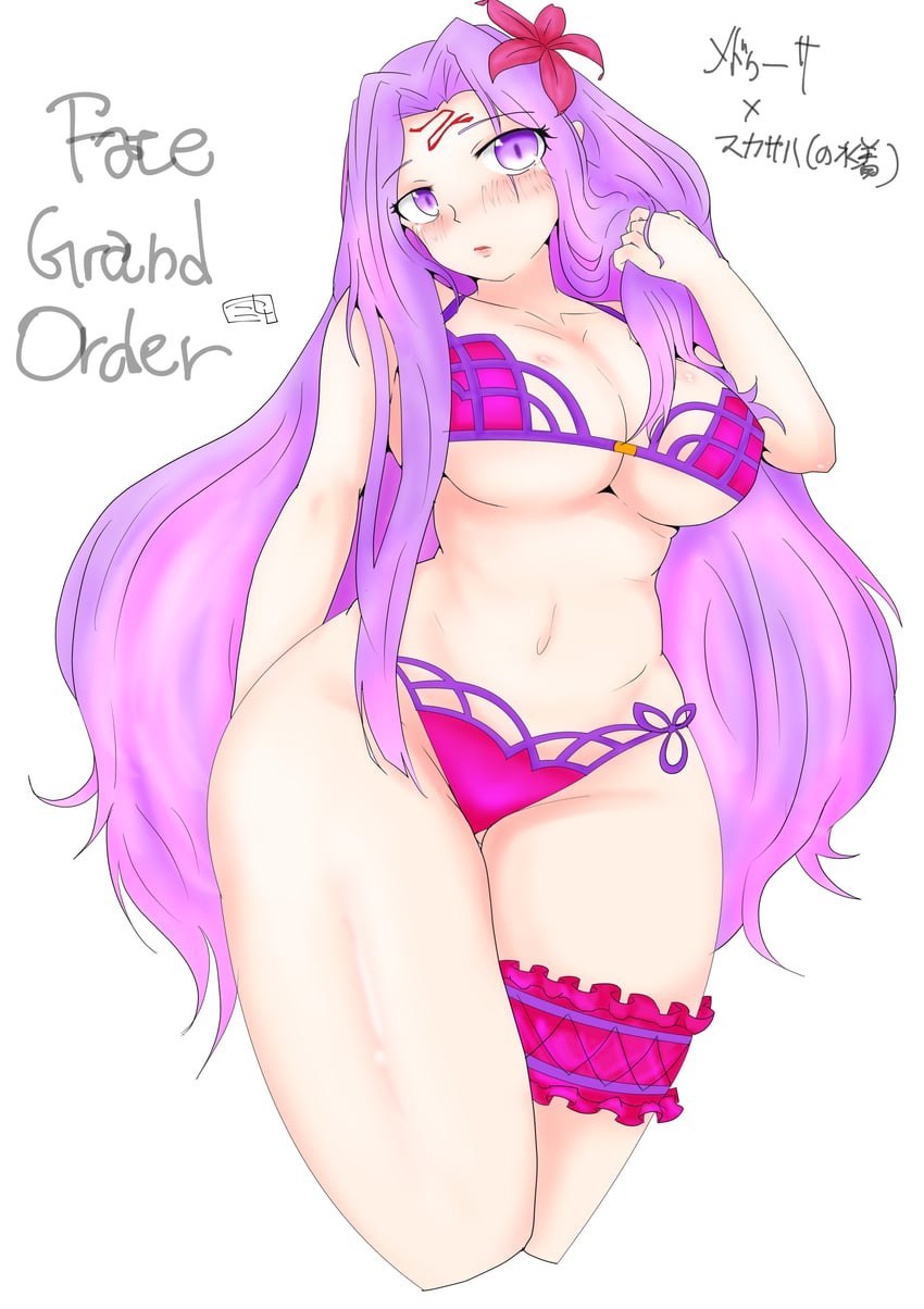 scathach and medusa (fate and 1 more) drawn by haru_(89_air)
