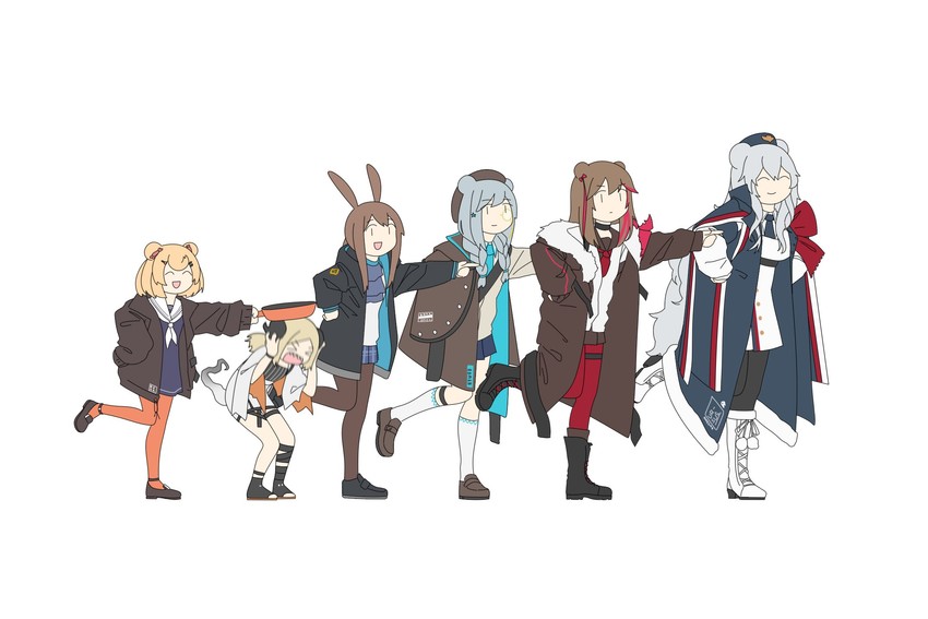 amiya, ifrit, rosa, zima, gummy, and 1 more (arknights and 1 more) drawn by kofucchi