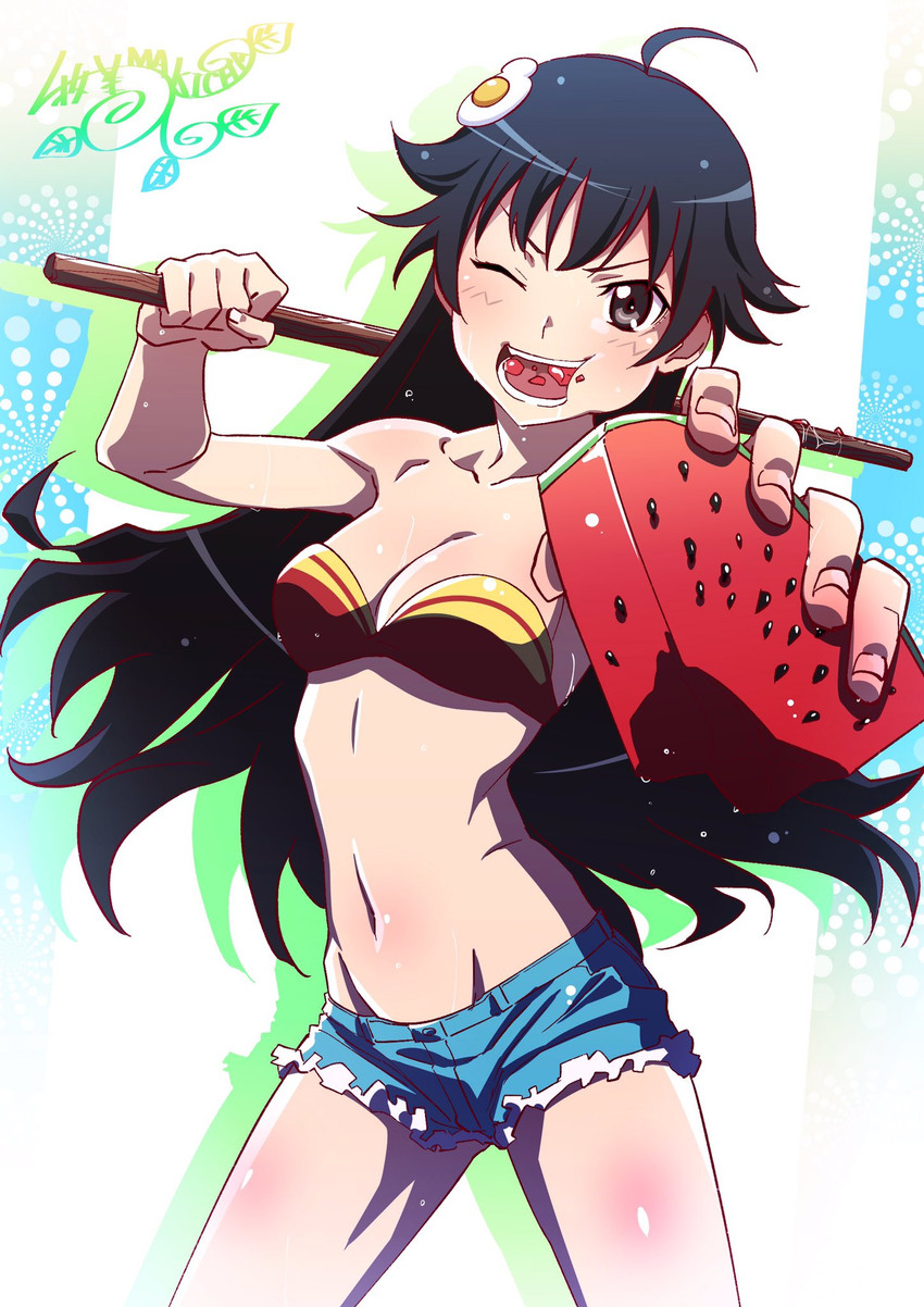 araragi karen (monogatari and 1 more) drawn by makicha_(sasurainopink)