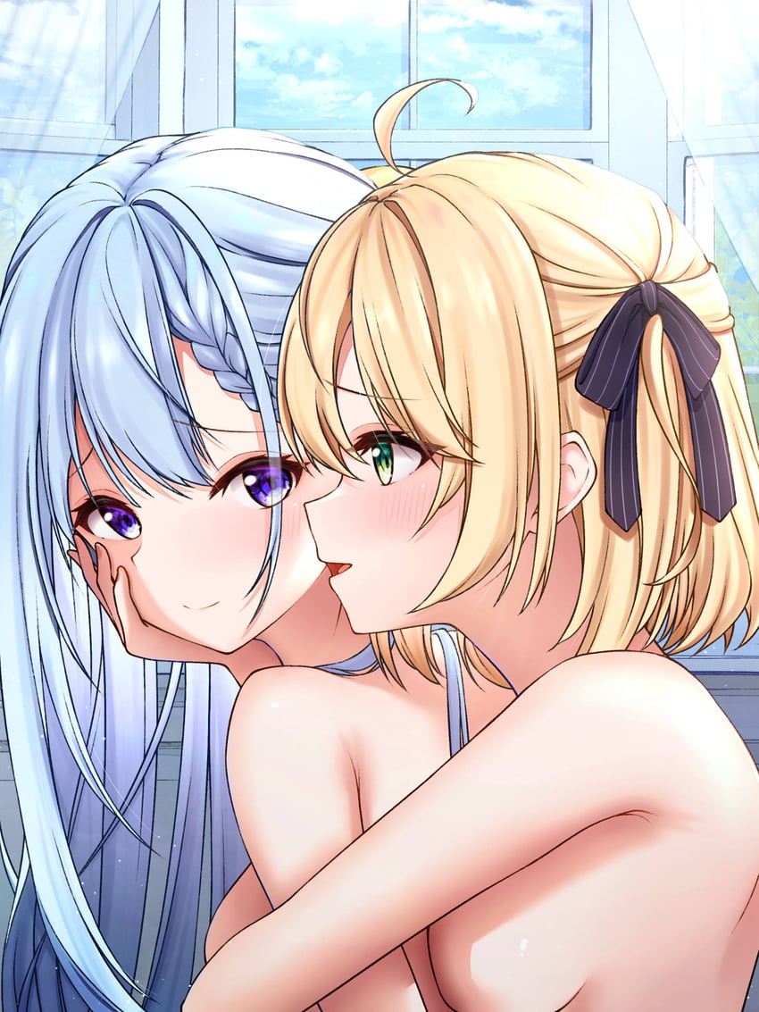 anisphia wynn palettia and euphyllia magenta (tensei oujo to tensai reijou no mahou kakumei) drawn by kankake_kann_kake