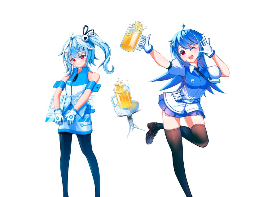 bili girl 33 and bili girl 22 (bilibili) drawn by zagwei