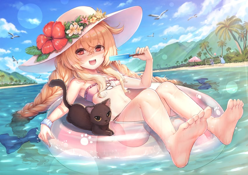 nobeta, monica, tania, and phyllis (little witch nobeta) drawn by tama_yu