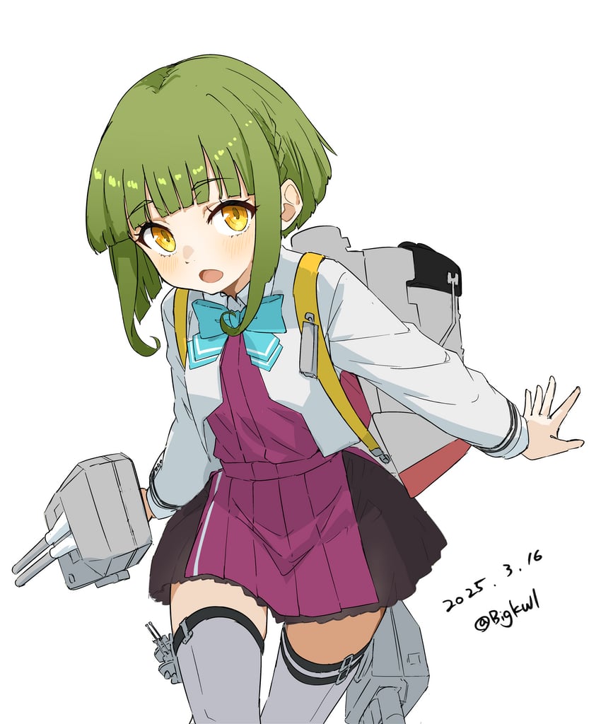 takanami and takanami kai ni (kantai collection) drawn by bigkwl