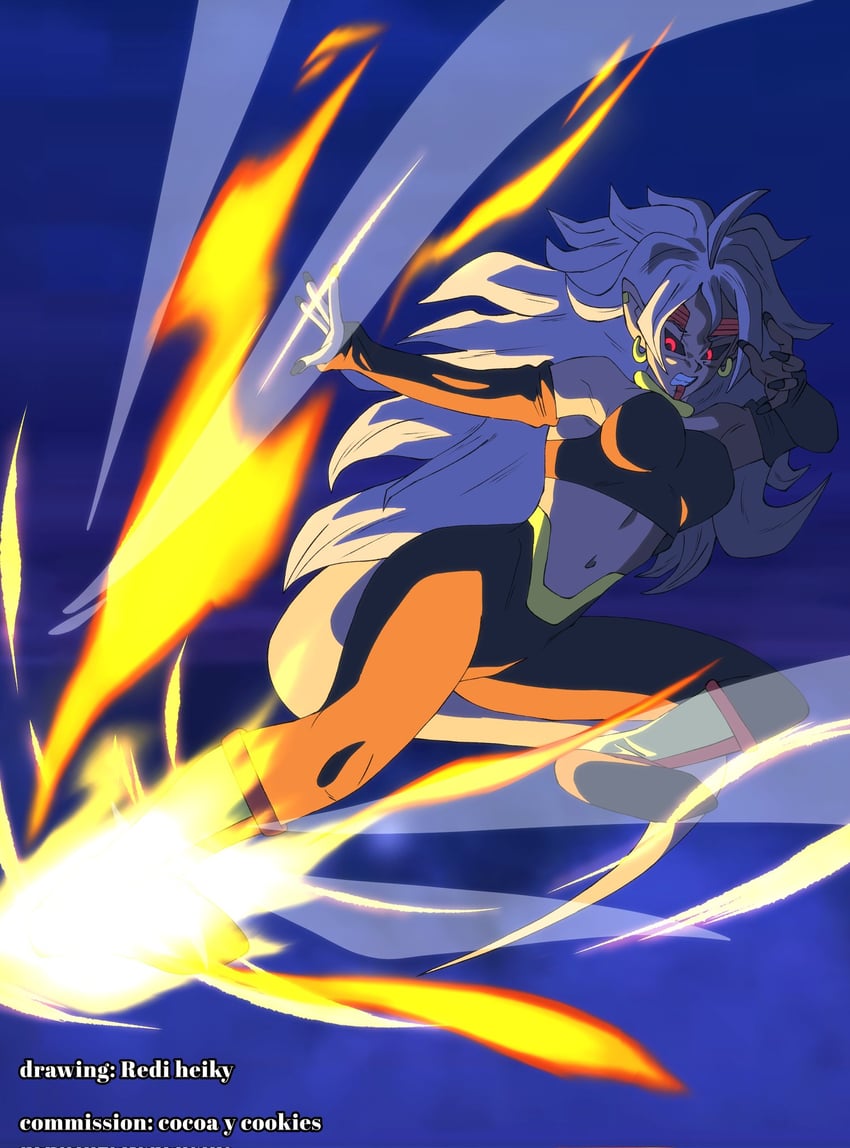 android 21, majin android 21, and baby (dragon ball and 2 more) drawn by redi_heiky
