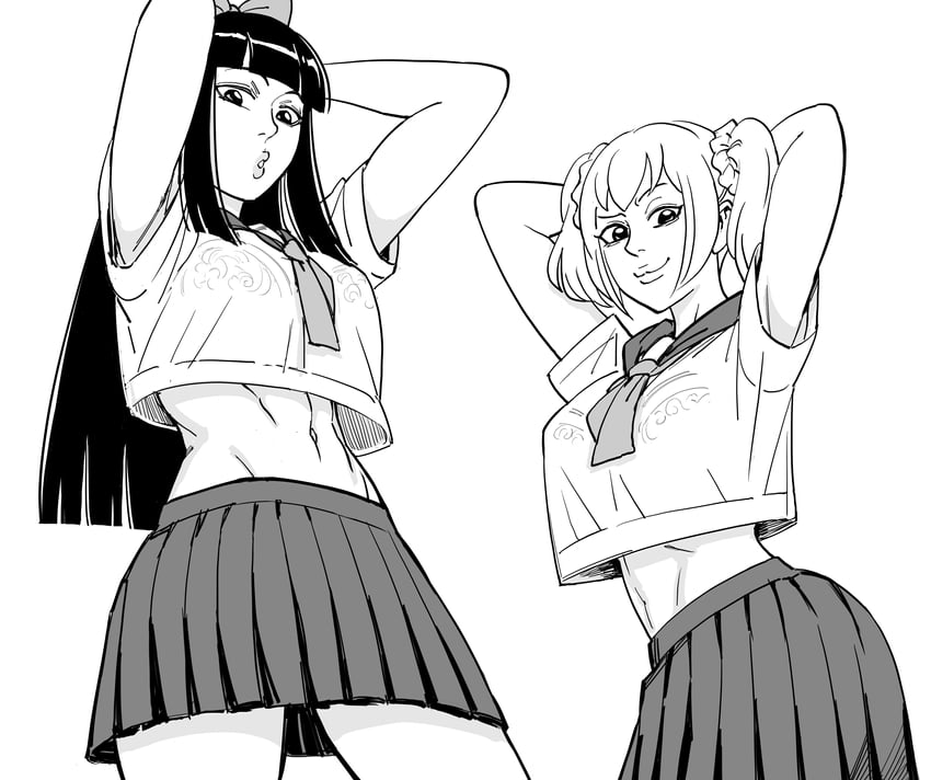 popuko and pipimi (poptepipic) drawn by bb_(baalbuddy)