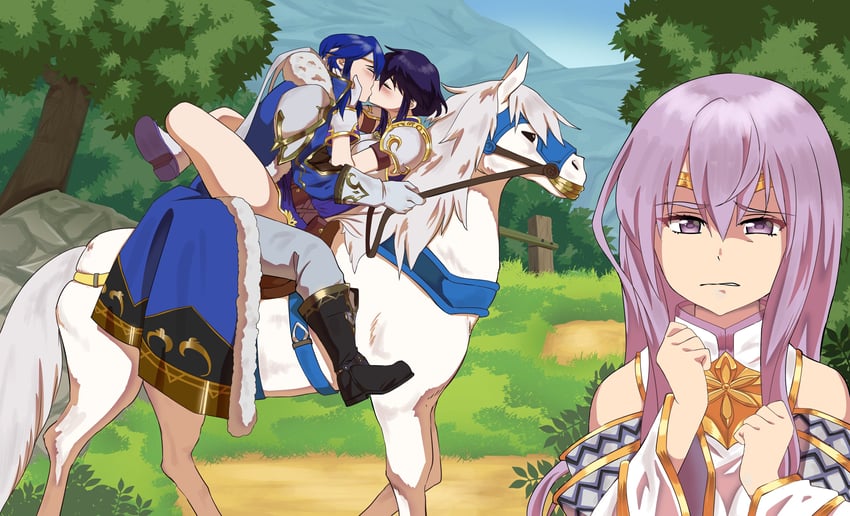 seliph, larcei, and julia (fire emblem and 1 more) drawn by rs40uchiha