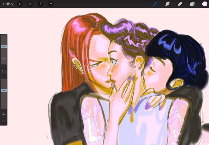 rumi, zoey, and mira (kpop demon hunters) drawn by sillygal3211