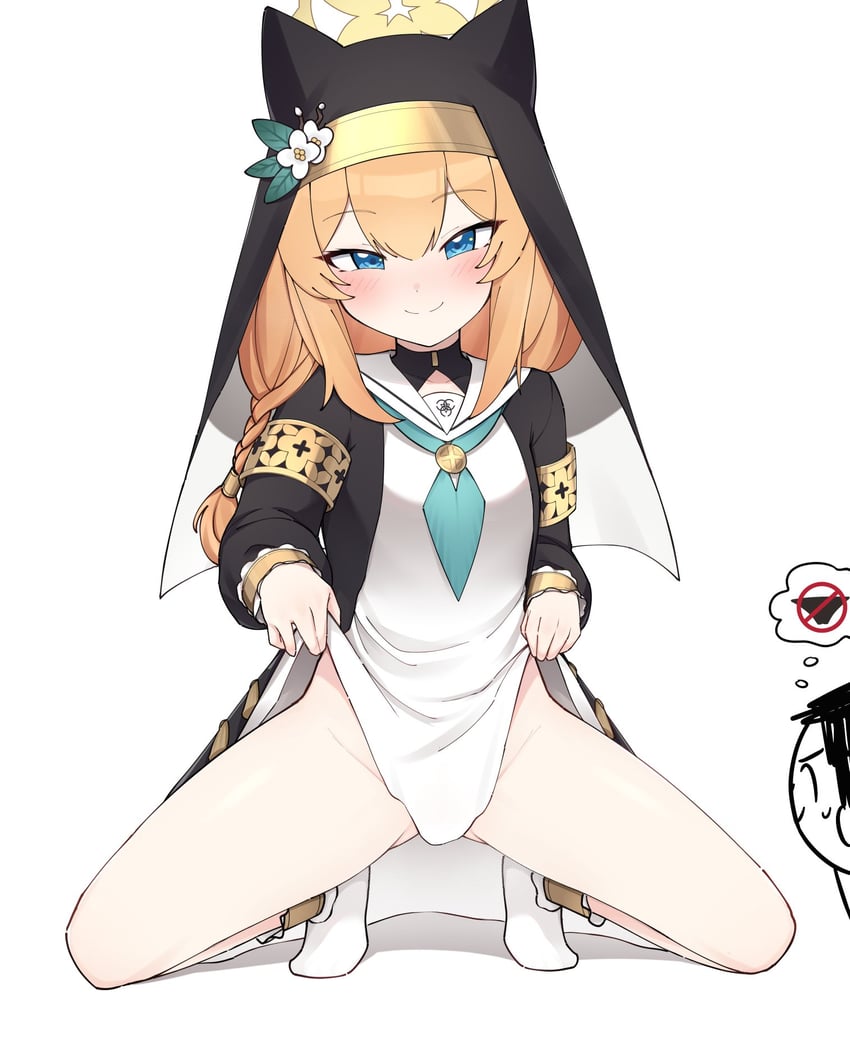 sensei, doodle sensei, and mari (blue archive) drawn by kenken_(keuken)