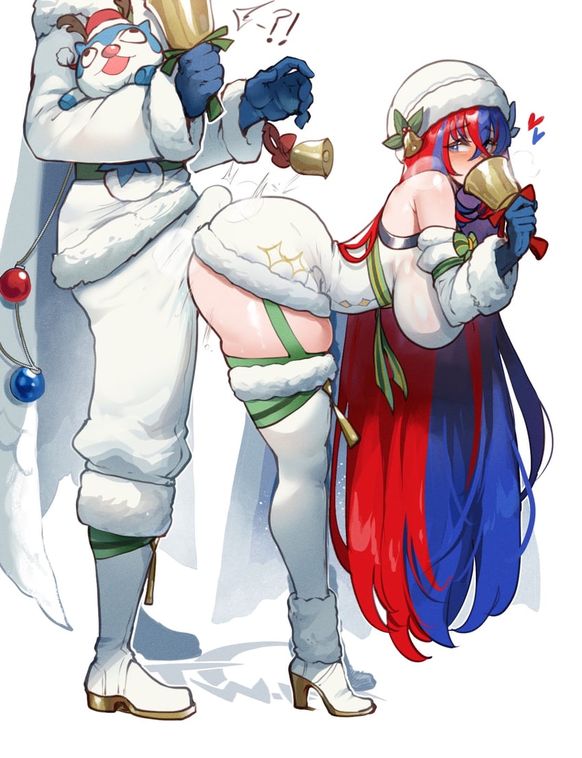 female alear, male alear, and sommie (fire emblem and 2 more) drawn by nyantcha