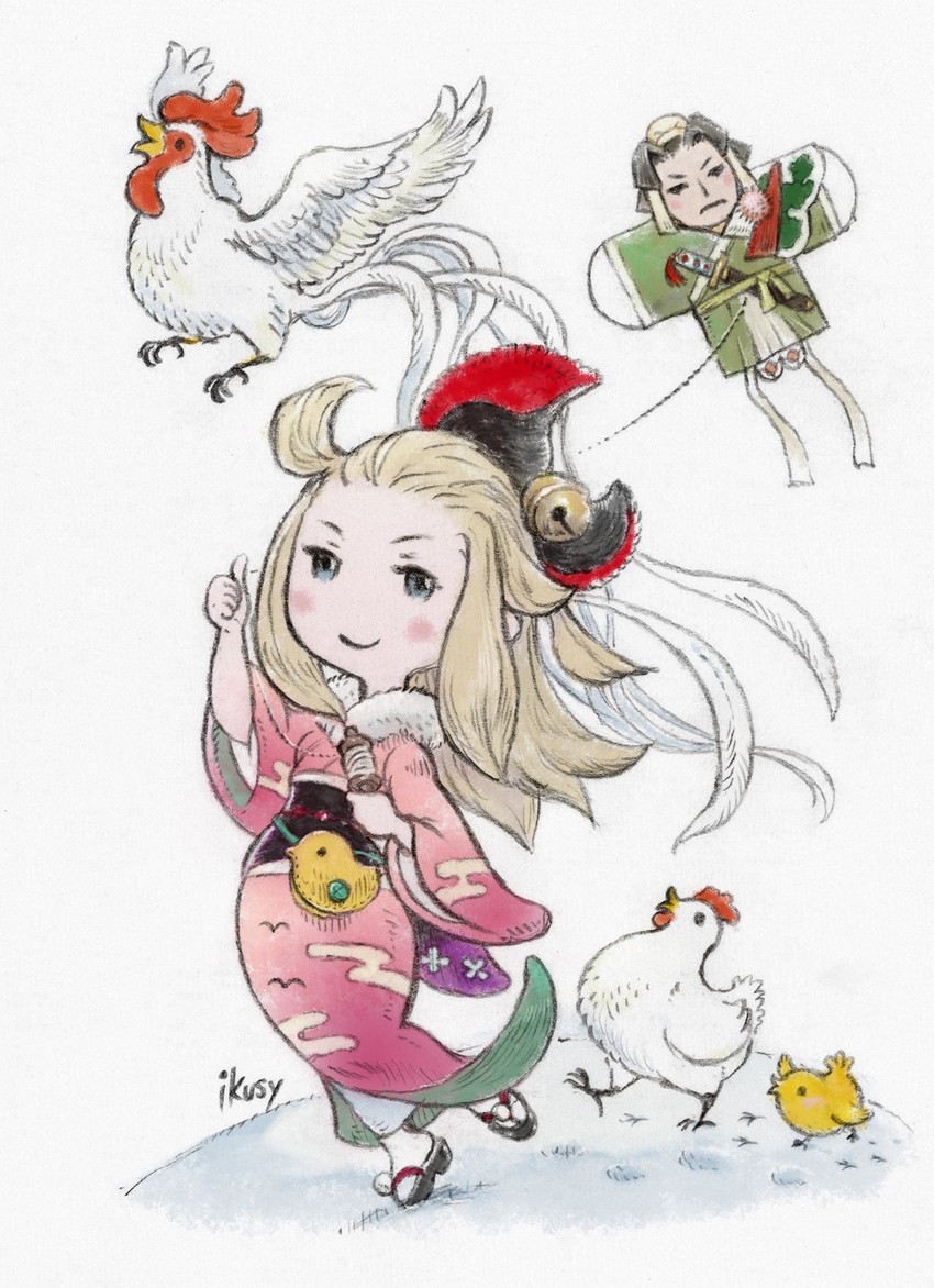 edea lee and nobutsuna kamiizumi (bravely default and 1 more) drawn by ikusy