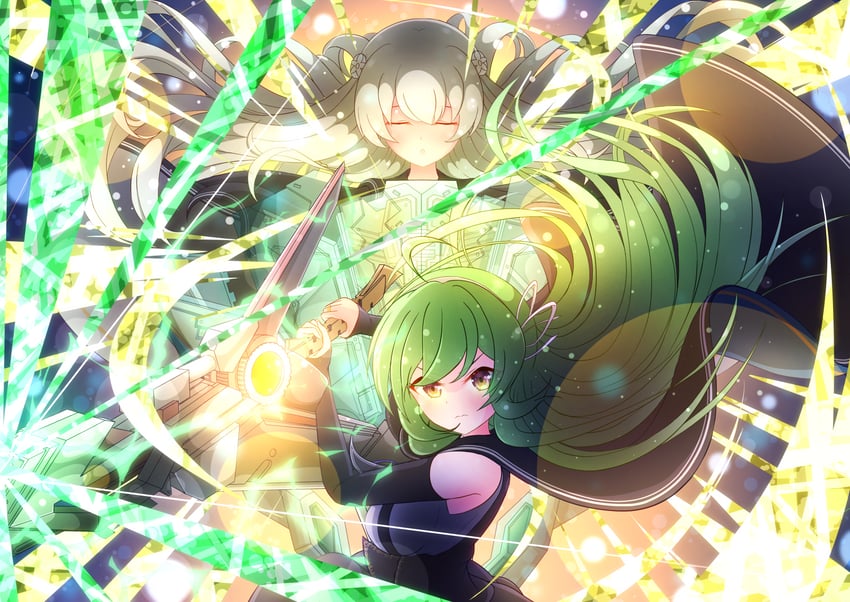 egawa kusumi and tanaka ichi (assault lily) drawn by baichi_(ph4yvfsqyynkhnv)
