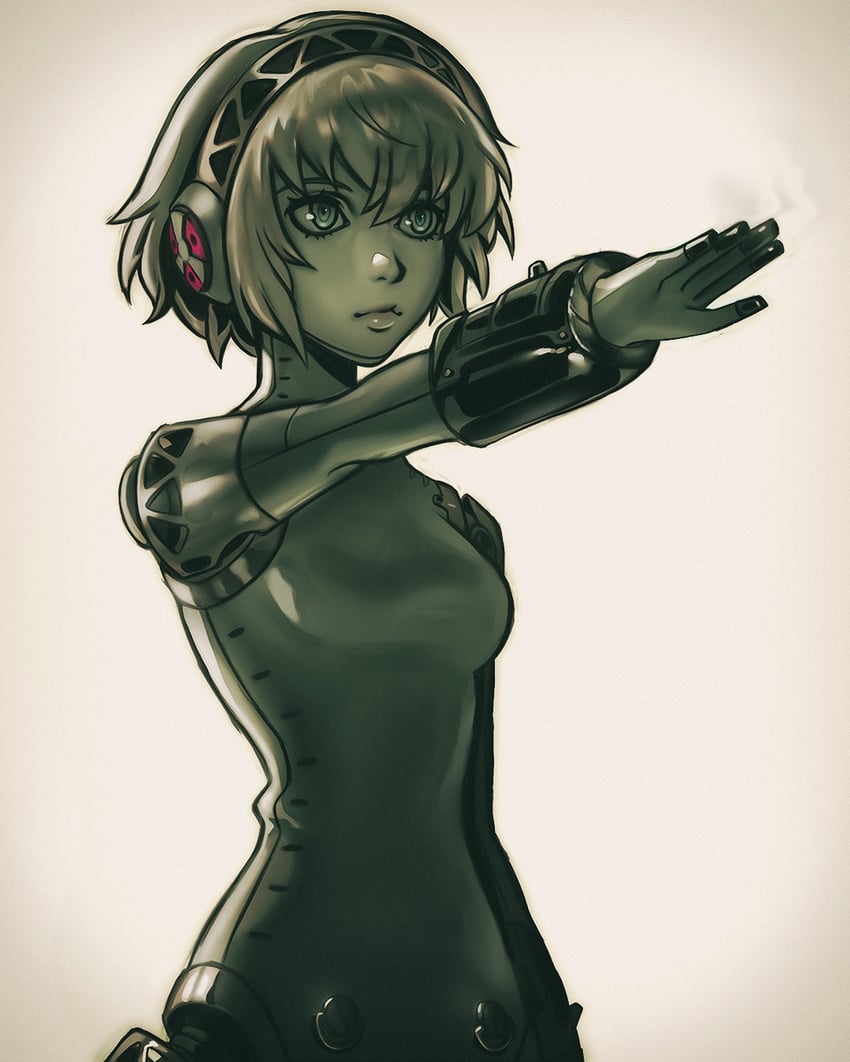 aigis (persona and 1 more) drawn by chapinor